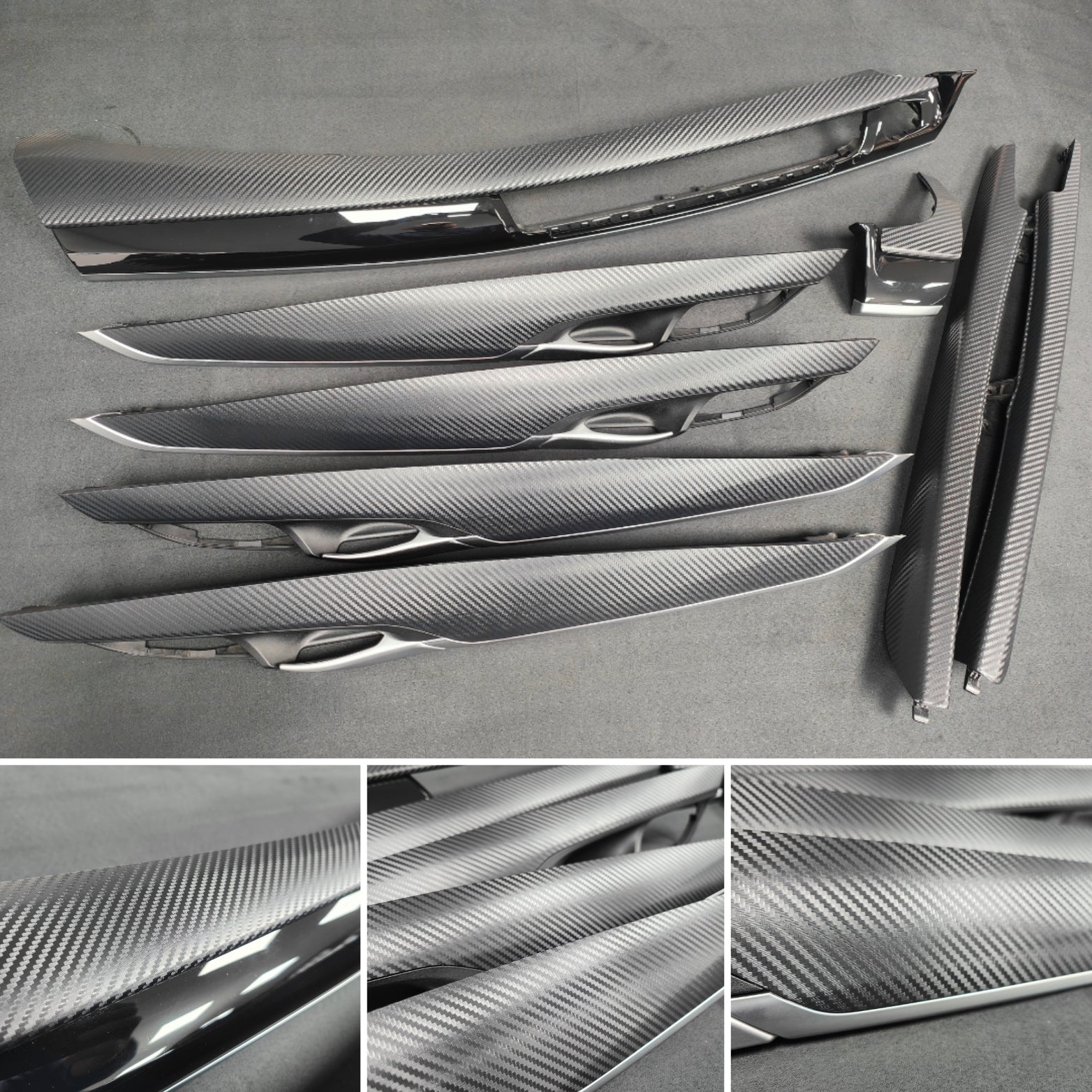 BMW X5 F15 INTERIOR TRIM SET - 3D BLACK CARBON